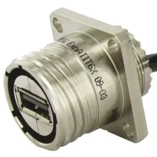 Amphenol Socapex USB 2.0, Female USB A to Unterminated, 300mm - USBFTVX2SA2N03OPEN product image