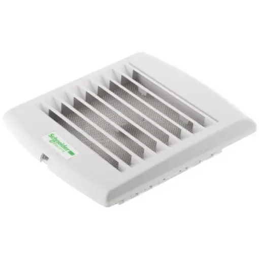 Schneider Electric Grey Plastic Vent Grille, Parallel Slat, 137 x 117mm - NSYCAG92LPF product image