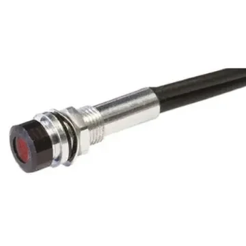 Oxley Red Panel Mount Indicator, 1.9V dc, 5mm Mounting Hole Size, Lead Wires Termination, IP67 - OXL/MIL50/FL30/AlGaAs Red product image