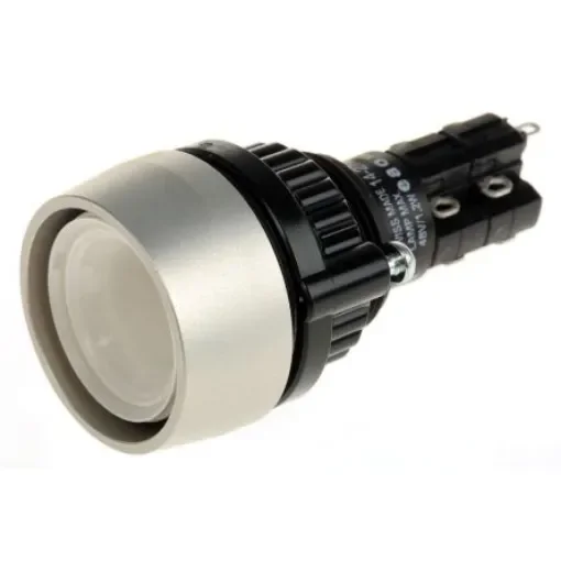 EAO 14 Series Illuminated Push Button Switch, Latching, Panel Mount, 22.5mm Cutout, DPDT, 250V ac, IP67 - 14-272.0252+704.600.1 product image