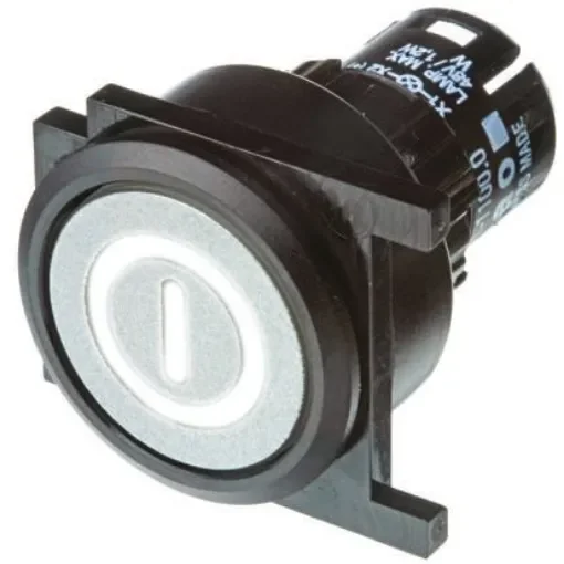 EAO Silver Momentary Push Button Head, IP65 - 61-1100.0, 61-9933.10, 61-9643.703 product image