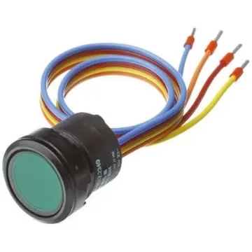 EAO Illuminated Push Button Switch, Momentary, Panel Mount, 22.5mm Cutout, SPST, IP67 - K84-603.3611S product image