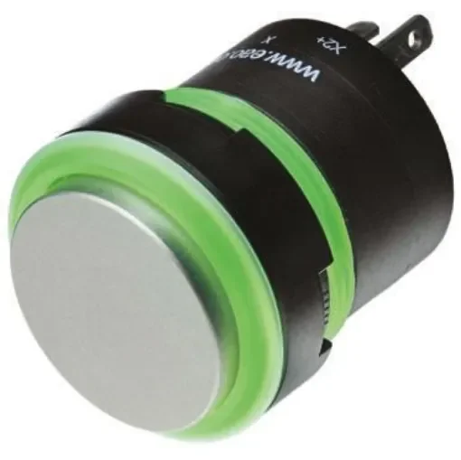 EAO Silver Illuminated Momentary Push Button Head, 22.5mm Cutout, IP67 - 84-1091.7+84-7205.800A + 84-8511.5620 product image