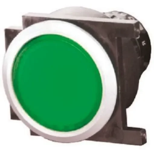 EAO Green Illuminated Momentary Push Button Head, IP65 - 71-611.0+61-9642.5+61-9933.0 product image