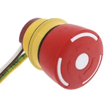 EAO 84 Series Twist Release Emergency Stop Push Button, Panel Mount, 22.5mm Cutout, SPDT, IP65 - 84-5030.0040 product image