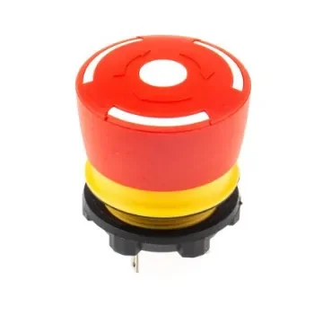 EAO 84 Series Twist Release Emergency Stop Push Button, Panel Mount, 22.5mm Cutout, 2NC, IP65 - 84-5040.0020 product image