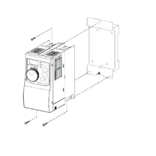 Mitsubishi Mounting Kit for Use with FR-S500 Series, 136.7mm Length - FR-UDA02 product image