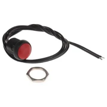 APEM Push Button Switch, Momentary, Panel Mount, 14.8mm Cutout, SPST, 250V ac, IP67 - IRR3F462 product image