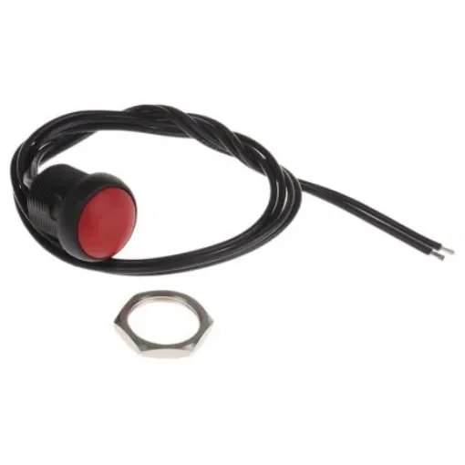 APEM Push Button Switch, Momentary, Panel Mount, 14.8mm Cutout, SPST, 250V ac, IP67 - IRR3F462 product image