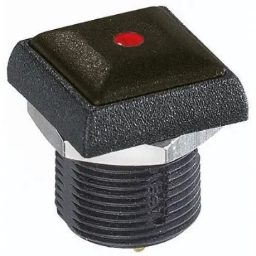 APEM Illuminated Push Button Switch, Momentary, Panel Mount, 14.8mm Cutout, SPST, Red LED, 250V ac, IP67 - IRC3S422LOS product image