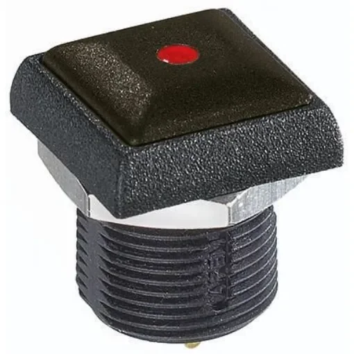 APEM Illuminated Push Button Switch, Momentary, Panel Mount, 14.8mm Cutout, SPST, Red LED, 250V ac, IP67 - IRC3S422LOS product image