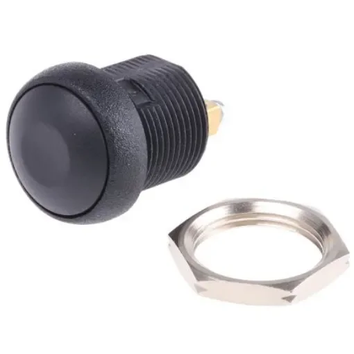 APEM Push Button Switch, Momentary, Panel Mount, 14.8mm Cutout, SPST, 250V ac, IP67 - IRR3V222 product image