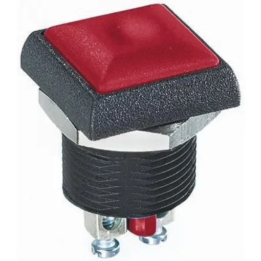 APEM Push Button Switch, Momentary, Panel Mount, 14.8mm Cutout, SPST, 250V ac, IP67 - IRC3V262 product image