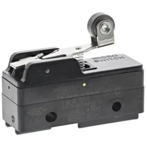 Honeywell BZ Series Roller Lever Limit Switch, SPDT, Plastic Housing, 250V ac Max, 15A Max - BZ-2RW822 product image
