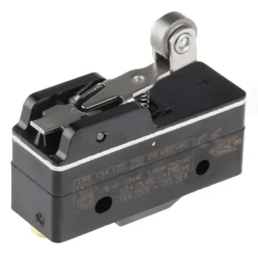 Honeywell BZ Series Roller Lever Limit Switch, SPDT, Plastic Housing, 250V ac Max, 15A Max - BZ-2RW82255-A2-S product image