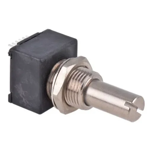 Bourns EM14 Series Optical Incremental Encoder, 8 ppr, Quadrature Signal, Slotted Type, 1/4in Shaft - EM14A0D-B28-L008S product image