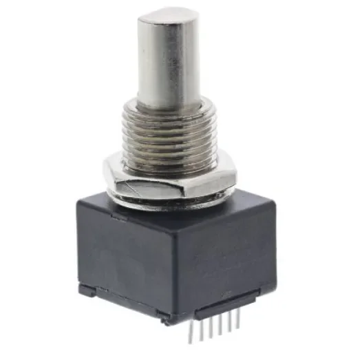 Bourns EM14 Series Optical Incremental Encoder, 8 ppr, Quadrature Signal, Solid Type, 1/4in Shaft - EM14A1D-C24-L008S product image