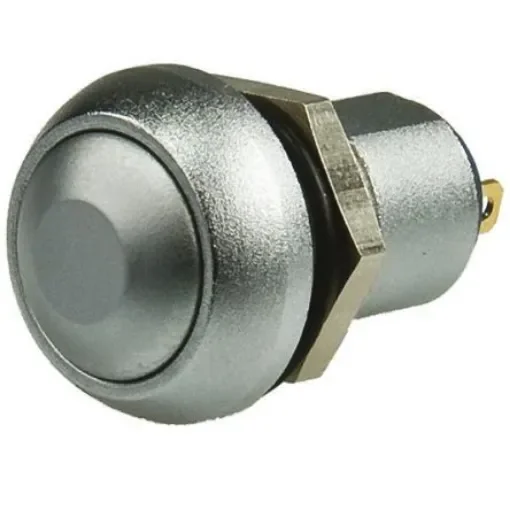 APEM Push Button Switch, Momentary, Panel Mount, 12.9mm Cutout, SPST, 28/48V dc, IP67 - IPR3SAD0105 product image