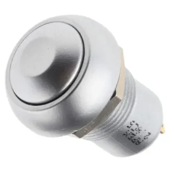 APEM Push Button Switch, Latching, Panel Mount, 12.9mm Cutout, SPST, 24V dc, IP67 - IPR1SAD0105 product image