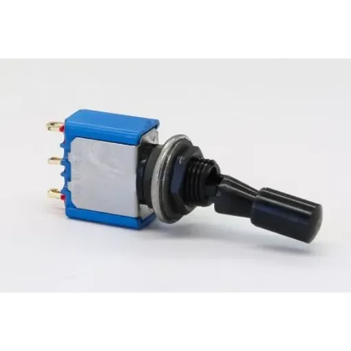 APEM Toggle Switch, Panel Mount, On-On, SPDT, Solder Lug Terminal, 30V dc - 5636ADBGK2V product image