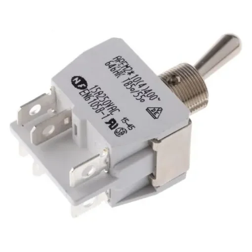 APEM Toggle Switch, Panel Mount, On-On, DPST, Solder Lug Terminal, 250V ac - 646H/2K product image