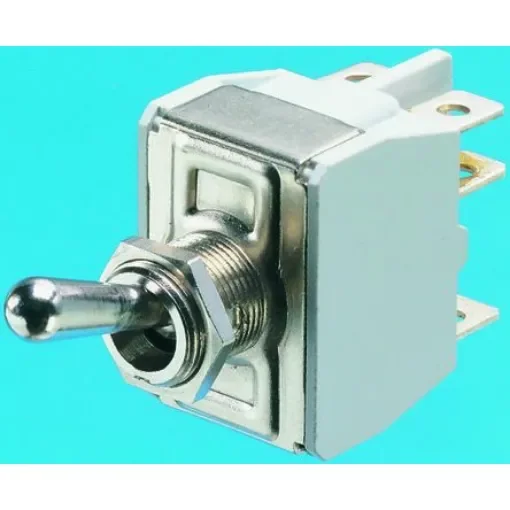 APEM Toggle Switch, Panel Mount, On-Off-(On), DPST, Solder Lug Terminal, 250V ac - 648H/2K product image