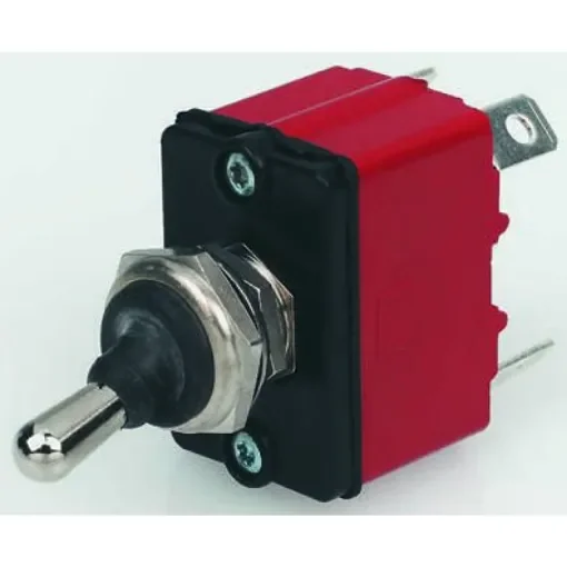 APEM Toggle Switch, Panel Mount, On-Off-(On), SPST, Tab Terminal, 28V dc - 3638NF/2 product image