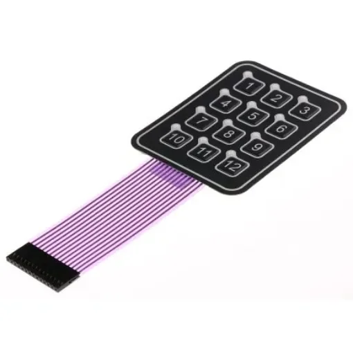 Apem 12 Key Illuminated Membrane Keypad - AC3560ILL product image