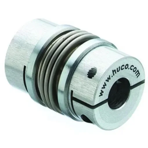 Huco Bellows Coupling, 20mm Outside Diameter, 5mm Bore, 31mm Length Coupler - 537.20.2020 product image