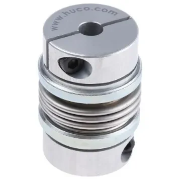 Huco Bellows Coupling, 26mm Outside Diameter, 6mm Bore, 37.5mm Length Coupler - 536.26.2222 product image