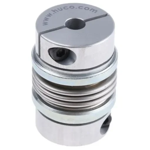Huco Bellows Coupling, 26mm Outside Diameter, 6mm Bore, 37.5mm Length Coupler - 536.26.2222 product image