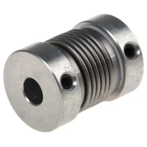 Huco Bellows Coupling, 16mm Outside Diameter, 5mm Bore, 21mm Length Coupler - 550.16.2020 product image