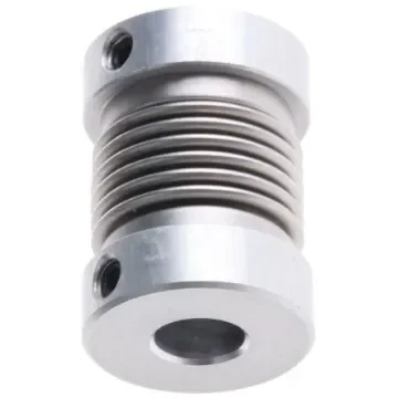 Huco Bellows Coupling, 16mm Outside Diameter, 6mm Bore, 21mm Length Coupler - 550.16.2222 product image