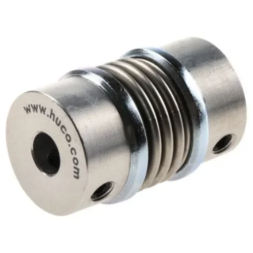 Huco Bellows Coupling, 20mm Outside Diameter, 6mm Bore, 31mm Length Coupler - 530.20.2222 product image