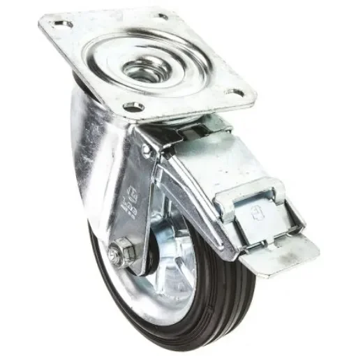 LAG Braked Swivel Castor Wheel, 180kg Capacity, 160mm Wheel - 12278  FR product image