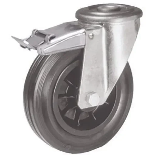 LAG Swivel Castor Wheel, 75kg Capacity, 100mm Wheel - 14308  FR  FB product image