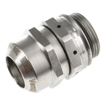 VentGLAND Series Metallic Stainless Steel Cable Gland, M25 Thread, 9mm min., 17mm max., IP68, IP69K - ESSVG 25 product image