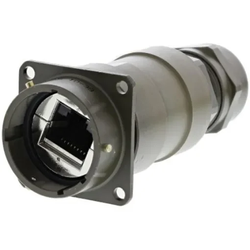 Amphenol Socapex RJF Series Female RJ45 Connector, Panel Mount, Cat5e Straight 1 Port 8 -Way - RJF2PEM1G product image