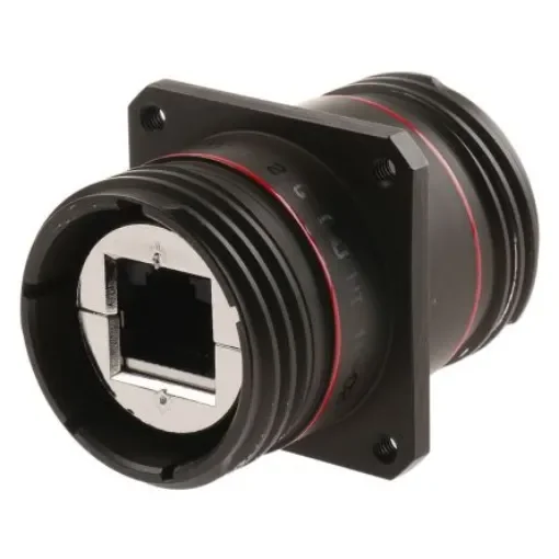 Amphenol Socapex RJFTV Series Female to Female RJ45 Connector, Panel Mount, Cat5e Straight 1 Port 8 -Way - RJFTVB2GISONI product image