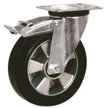 LAG Braked Swivel Castor Wheel, 120kg Capacity, 100mm Wheel - 16327  FR product image