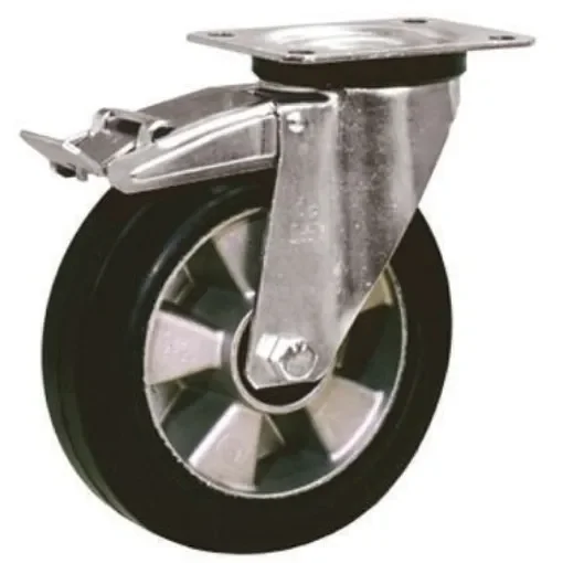 LAG Braked Swivel Castor Wheel, 120kg Capacity, 100mm Wheel - 16327  FR product image