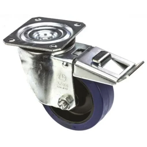 LAG Braked Swivel Castor Wheel, 150kg Capacity, 100mm Wheel - 32103BFR product image