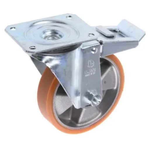 LAG Braked Swivel Castor Wheel, 200kg Capacity, 125mm Wheel - 26058  FR product image