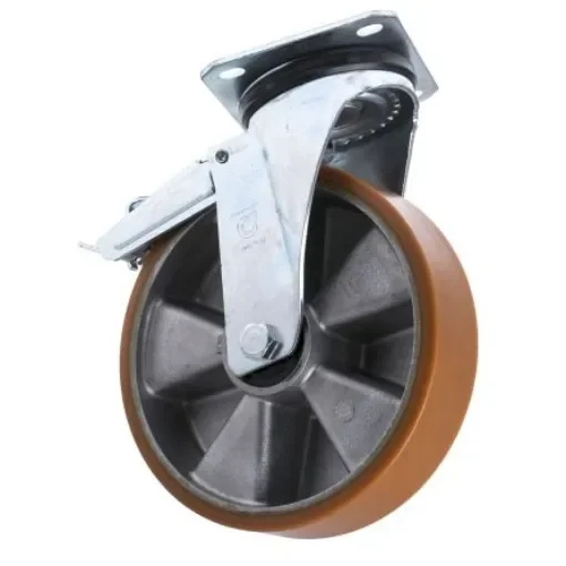 LAG Braked Swivel Castor Wheel, 300kg Capacity, 200mm Wheel - 26081  FR product image