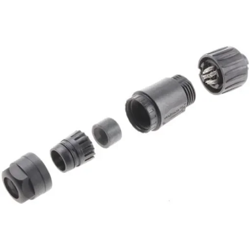 Amphenol Industrial Circular Connector, 6 + PE Contacts, Cable Mount, Socket, Female, IP67, Ecomate M Series - C016-30D006-200-12 product image