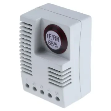 STEGO Hygrostat, Preset, 65%RH, 230 V ac, DIN Rail - 01246.0-00 product image