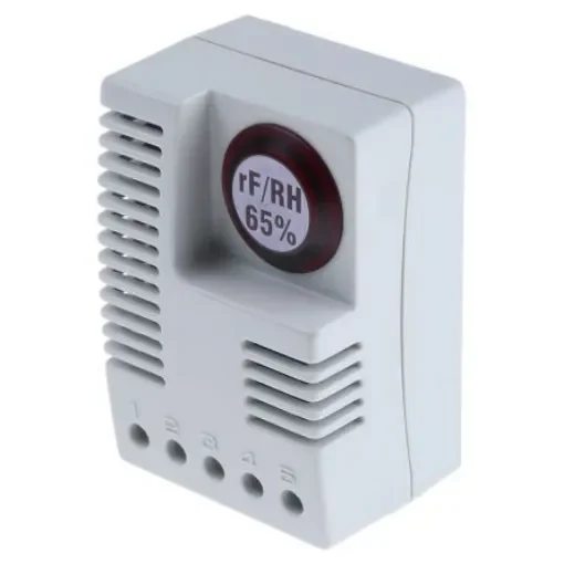 STEGO Hygrostat, Preset, 65%RH, 230 V ac, DIN Rail - 01246.0-00 product image