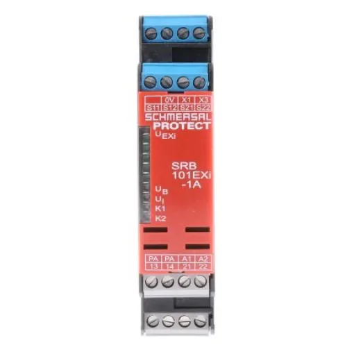 Schmersal PROTECT SRB SRB 101Exi Emergency Stop Safety Relay, 24V dc, Dual-Channel, 1 Safety Contacts - SRB101EXI-1A product image