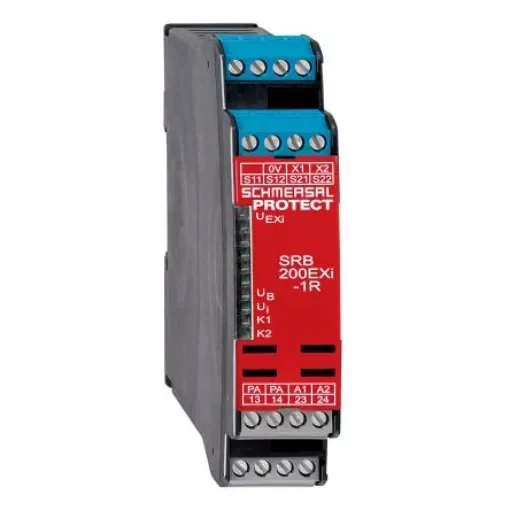 Schmersal PROTECT SRB SRB 200Exi Emergency Stop Safety Relay, 24V dc, Dual-Channel, 2 Safety Contacts - SRB200EXI-1R product image