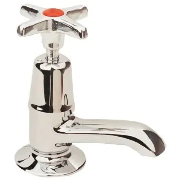 Pegler Yorkshire Chrome Plated Brass Twist Handle Hot Basin Tap, 1/2in - 301007 product image